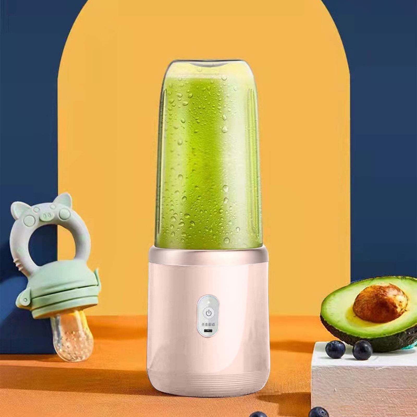 Cagogo under $5 Portable Blender, Portable USB Rechargeable Blender,400ml Smoothie Shake Maker,6 Blades Mini Juice Blender,Travel Sports Handheld Blender,Small Kitchen Blender For Fruits