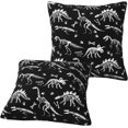 thumbnail image 5 of Dinosaur Throw Pillow Covers Soft Square Cushion Pillowcase Set of 2 for Sofa Couch Home Decor 18 X 18 in, 5 of 6