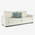 thumbnail image 3 of Bestco 86.6" 3 Seat Modern Sofa Couch for Living Room with Removable Chenille Cover Beige, 3 of 14