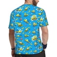 thumbnail image 2 of Wukai Cute Car Cartoon Print Men's Short-Sleeved Mesh T-Shirt,Quick-Dry Short Sleeve Workout T-Shirt-5X-Large, 2 of 8