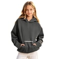 thumbnail image 4 of SJLDQY Girls Hoodies Casual Hooded Sweatshirt Long Sleeve with Pocket Pullover Tops Size -, 4 of 7