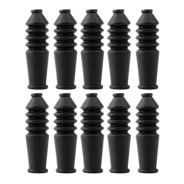 MIANGASTORE 10PCS Mountain Folding Elbow Dust Brake Line Protection Cover Accessories Rubber Sleeve(Black)