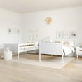 thumbnail image 3 of Flash Furniture Dallas Convertible Bunk Bed with Ladder Twin Over Twin White (MG090031TTBWH), 3 of 15
