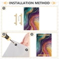 thumbnail image 2 of Iauyy Modern Square Bathroom Tray with Handles - Acrylic & Aluminum Alloy Vanity Countertop Organizer ，Marble-like Pattern, 2 of 7