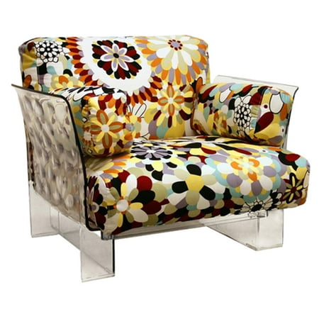 UPC 847321000100 product image for Baxton Studio Pop Floral Acrylic Accent Chair | upcitemdb.com