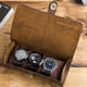 thumbnail image 5 of Rollo organizador de caja de reloj Yinane de cuero con 3 Ranuras Estilo A, 5 of 8