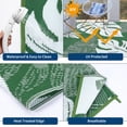 thumbnail image 3 of HIWEAVER 8' x 10' Green/White Outdoor Rug PP Plastic Straw Woven Waterproof Patio Rug with Border Portable Outside Carpet for Balcony Deck Picnic Garden Decor, 3 of 7