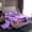 Purple S, variant on Homewish Halloween ABC Print A Bed Sheets,Personalized Monogrammed Gifts Full Size Sheets,4 Pieces,1 Flat Sheet,1 Fitted Sheet and 2 Pillowcases