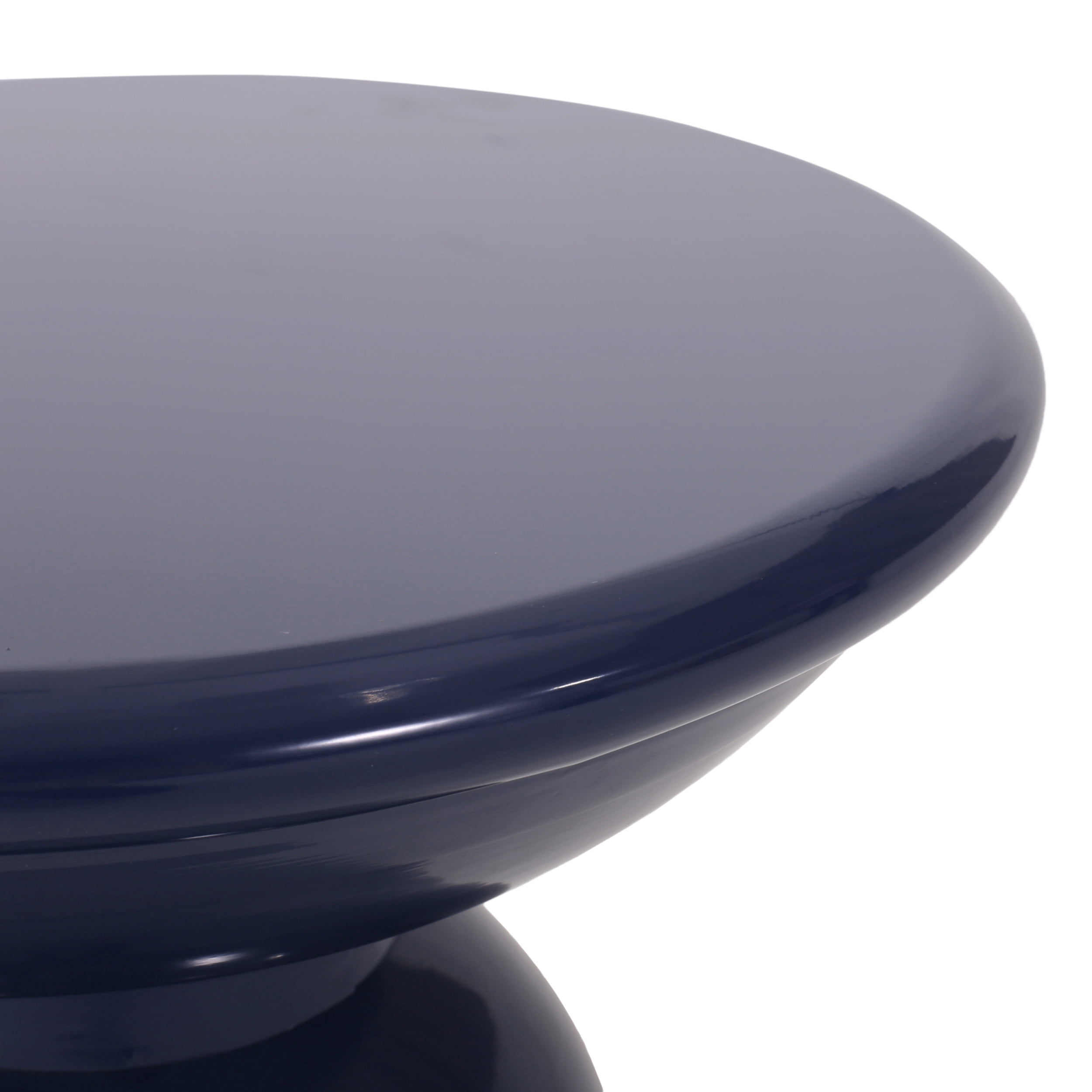 Aston Metal Outdoor Side Tables, Set of 2, Navy Blue