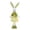 B, variant on Easter Bunny Plush Doll with Easter Egg Print Dress & Ruffled Collar, Spring Rabbit Stuffed Animal for Easter Decor, Nursery Styling & Gift - 16.5 inch
