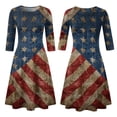 thumbnail image 6 of BOMYJESK Womens Maxi Dress 250th Anniversary Stars Stripes Beach Long Dresses Independence Day Art Print 4th Of July Summer Dresses Casual Party Apparel Multicolor 3XL, 6 of 7