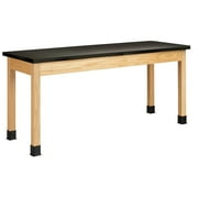 DWI Rectangular Science Table 72" x 24" Oak (P7302K30N)