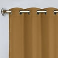 thumbnail image 2 of Superior Blackout Solid Light Filtering Grommet Curtain Panel Set, 46" x 96", Caramel Brown, 2 of 8
