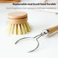 thumbnail image 4 of Visland 2 Pieces Beechwood Replacement Brush Heads Replacement Brush Refill for Classic Dish Washing Brush, 4 of 6