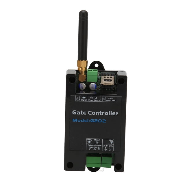 4G Gate Controller Opener, Multi Purpose Practical SMS Command G202 GSM Gate Opener ABS for Elevator for Parking