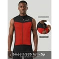 thumbnail image 5 of Qualidyne Men's Sleeveless Cycling Jersey Vest, Full-Zip Quick-Dry Bike Jersey with 3 Rear Pockets & Reflective Detail, 5 of 13
