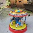 thumbnail image 5 of Jiibva Vintage Wind-Up Tin Robot - Mechanical Shelf Display Decoration, 5 of 7