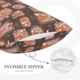 thumbnail image 3 of Sikiie Beautiful Fox Print Plush Pillow Cover, Wrinkle-proof and Stain-resistant Pillow Protector without Pillow Core, Home Decoration-16"x24", 3 of 6