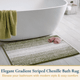 thumbnail image 3 of ComfiTime Bathroom Rug Set, 20" x 32", 1500GSM Slip-Resistant Chenille Bath Mat for Tub, Bathroom Floor, Machine Washable, Ultra Absorbent, Small or Long, Black, Gray, Blue, Green & Brown, 3 of 11