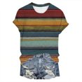 thumbnail image 4 of MEICHEN Women's T Shirts Short Sleeve Tees Sunflower Graphic Loose Summer Tops Daily Wear Blouse for Women, 4 of 4
