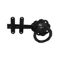 thumbnail image 3 of Shed Windows and More Twisted Ring Gate Latch, Powder Coated Black Steel, 3 of 3