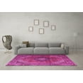 thumbnail image 3 of Ahgly Company Indoor Rectangle Medallion Pink Traditional Area Rugs, 7' x 10', 3 of 4