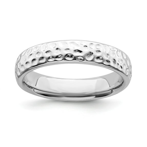Solid 925 Sterling Silver Stackable Ring Eternity Band Size 7