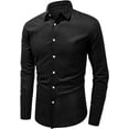 thumbnail image 3 of Camisa de lino para hombre, camisas de manga larga, camisas con botones, camisas casuales, 3 of 6
