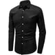 thumbnail image 3 of Camisa de lino para hombre, camisas de manga larga, camisas con botones, camisas casuales, 3 of 6
