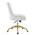 thumbnail image 2 of Modway Regent Tufted Performance Velvet Office Chair in Gold White, 2 of 7