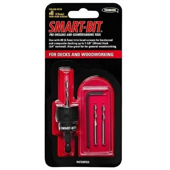 Starborn Industries Starborn BDA141 No.8 Trim Head Smart-Bit Pre-Drilling & Countersinking Tool (Single Pack)