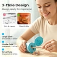 thumbnail image 6 of Manual Sharpener with Lid | 3-Hole Sharpener for Standard, Colored & Drawing | Portable Handheld Sharpener for Home & Office | Compact Design with Built-In Shavings Container, 6 of 9