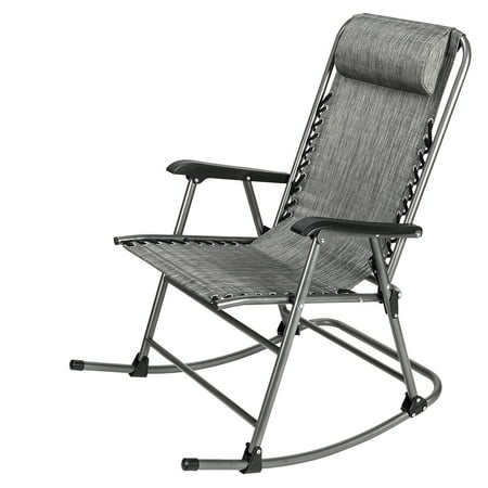 Viugreum Rocking Chair Leisure Chair for Living Room Gray