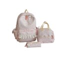 thumbnail image 4 of HJYCHN Bookbag for Girls Floral Print 3Pc Set Daypack with Decorative Lunch Tote Pencil Case Back to School Supplies for Kids Boys Backpack Pink, 4 of 7