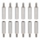 thumbnail image 1 of 24 piezas de separadores M3, separadores roscados de acero M3 de 18+6mm, tornillos de separadores con diámetro interno de 3mm y diámetro externo de 5mm, macho y hembra, 1 of 6