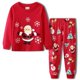 thumbnail image 1 of Pijamas de Navidad para bebés y niñas, conjunto de pijamas de Navidad de Papá Noel, ropa de dormir de algodón para niños pequeños, ropa de dormir de Año Nuevo para niños, conjunto informal, 1 of 4