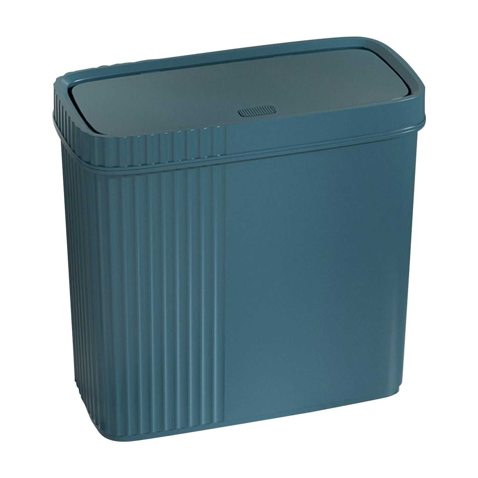 Baoblaze Slim Narrow Bathroom Trash Can Multipurpose for Apartments, Condos Waste Bin Dark Green
