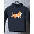 thumbnail image 3 of Cute Corgi Dog Walking Hoodie Toddler -Image by Shutterstock,  2 Toddler, 3 of 4