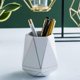 thumbnail image 2 of Ceramic Desk Cute Pen Holder Stand Gold Line Pencil Cup Pot Desk Organizer Makeup Brush Holder, 2 of 4