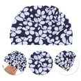 thumbnail image 3 of Unique Bargains 1 Pc Breathable Floral Pattern Swimming Cap Blue White, 3 of 6
