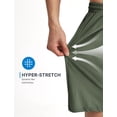 thumbnail image 5 of HISDERN Mens Nylon Shorts 7.8" Inseam 4-Way Stretch Drawstring Waist Athletic Shorts with Deep Pockets, 5 of 8