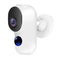 thumbnail image 2 of Cámara de seguridad inalámbrica, conversación de 2 vías, para exteriores e interiores Detección de movimiento de visión nocturna 1080P e Ip66 a prueba de agua, compatible con 2.4G y 5G Wifi-Blanco, 2 of 9