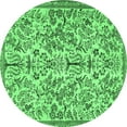thumbnail image 1 of Ahgly Company Indoor Round Persian Emerald Green Traditional Area Rugs, 8' Round, 1 of 4