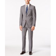 Tallia Men's Grey Striped 2 Pieces Suit Size 40L/33W