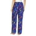 thumbnail image 3 of Picia Ice Hockey Players With Puck Womens Soft Woven Cotton Elastic Waistband Sleep Pajama Pant Lounge Sleep Pant With Pockets And Drawstring-Medium, 3 of 9