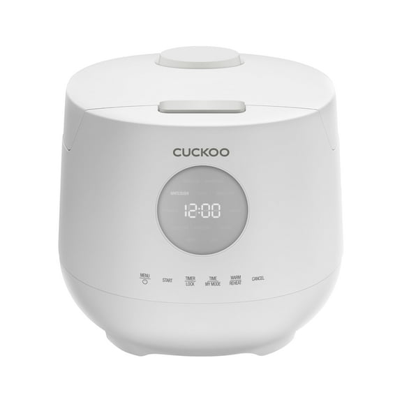 CUCKOO Micom Rice Cooker 6 Cup Uncooked / 12 Cup Cooked, Korean Fuzzy Logic Rice Cooker with Steam Tray, Versatile Food Steamer & Warmer with Non-Stick Inner Pot, Rice Maker, White (CR-0661F)