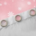 thumbnail image 4 of Homewish Xmas White Snowflake Curtains Pack of 2 (42x84 Each) for Kids Children,Gradient Ombre Curtains Blackout,Merry Christmas Bedroom Curtains,Microfiber Bedroom Decor, 4 of 6