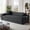 Gray, variant on 80.7" Boneless Sofa Couches with Cup Holder,3 Seat Couch with Side Pocket, Cloud Couch for Compact Living Rooms, Apartments，Brown