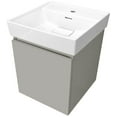 thumbnail image 2 of Nameeks Sharp-1919-W Sharp 18" Wall Mounted Single Basin Vanity Set - White, 2 of 7