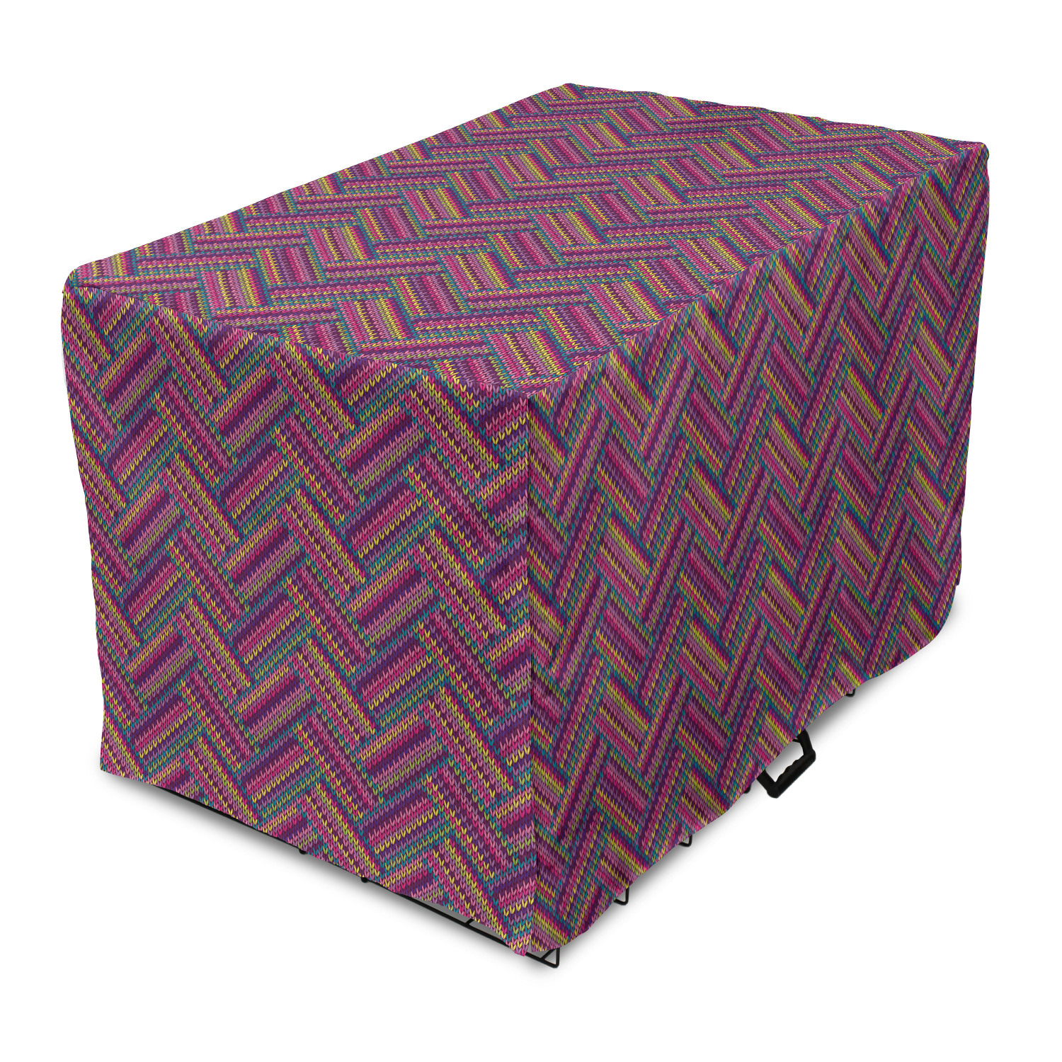 Geometrical Dog Crate Cover, Ethnic Design Pattern Illustration ... - Sub-Sthmgeometry Dog Crate Liners